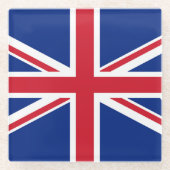 国統一された旗 ガラスコースター (正面)
