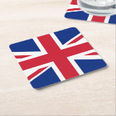 国統一された旗 スクエアペーパーコースター (アングル)