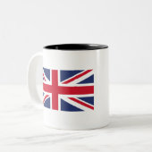 国統一された旗 ツートーンマグカップ (正面左)