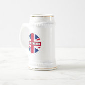 国統一された旗 ビールジョッキ (正面左)