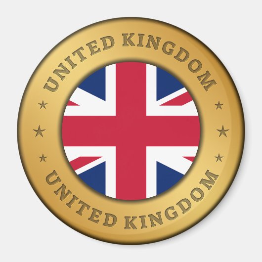 国統一された旗 マグネット (正面)