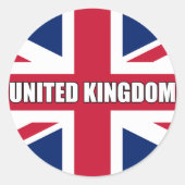 国統一された旗 ラウンドシール (正面)