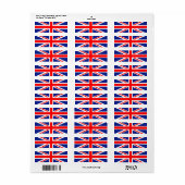 国統一された旗 ラベル (フルシート)