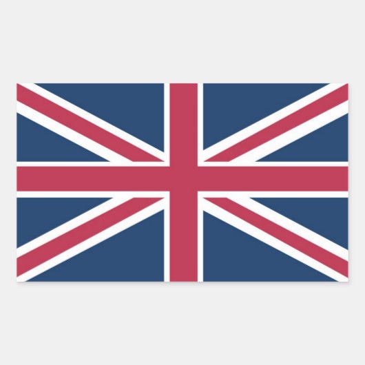 国統一された旗 長方形シール (正面)