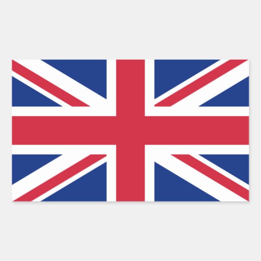 国統一された旗 長方形シール (正面)