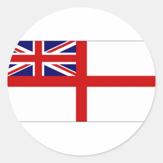 国統一された海軍の署名ホワイトエンサイン ラウンドシール (正面)