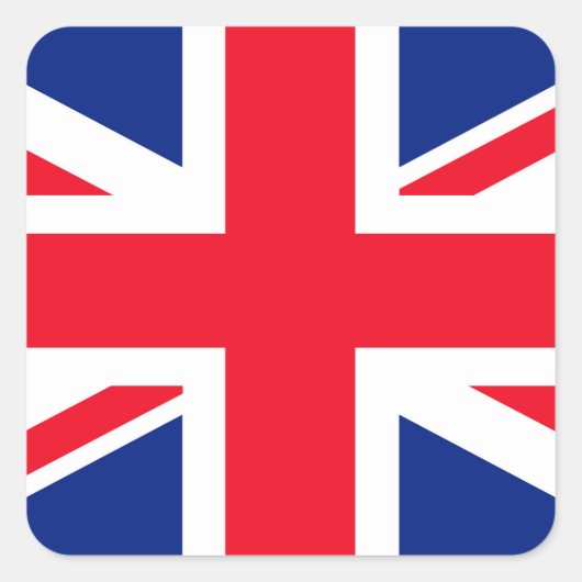 国統一された連合ジャック国旗 スクエアシール (正面)