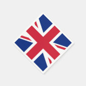 国統一された連合ジャック国旗 スタンダードカクテルナプキン (角)