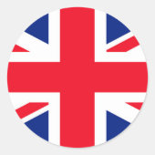 国統一された連合ジャック国旗 ラウンドシール (正面)