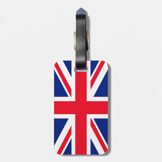 国統一された連合ジャック国旗 ラゲッジタグ (裏面縦)