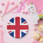 国統一された、英国ジャック同盟国、愛国心のあるイギリス国旗 ペーパープレート (パーティー)