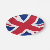 国統一された、英国ジャック同盟国、愛国心のあるイギリス国旗 ペーパープレート (アングル)