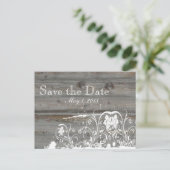 国色あせた木材の日付を保存 案内ポストカード (スタンド正面)