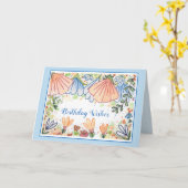 国花誕生日グリーティングカード カード (黄色い花)