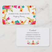 国花 名刺 (正面/裏面)