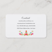 国花 名刺 (裏面)