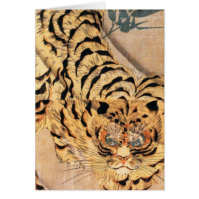 国芳による19世紀の虎の絵画 (正面)
