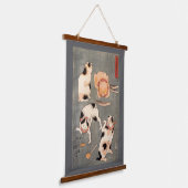 国芳の日本猫, 浮世絵 吊り下げ型タペストリー (傾斜あり)