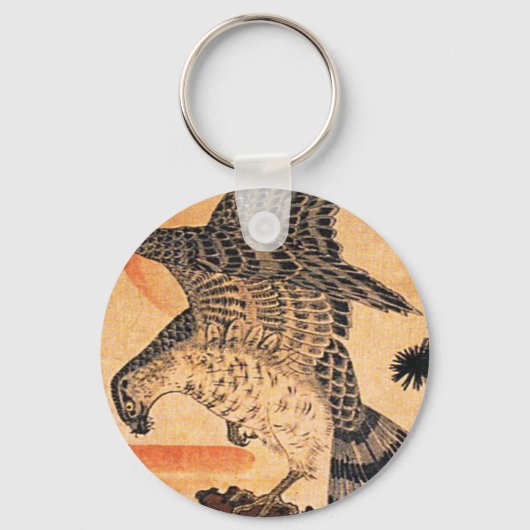 国芳ホークキーチェーン キーホルダー (正面)