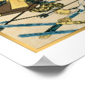 国芳ヴィンテージ日本の文殊少輔伊悦輝 ポスター (角)