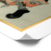 国芳日本のヴィンテージ侍今川義盛 ポスター (角)