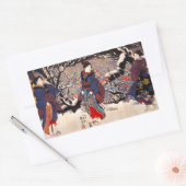 国芳3人の女性シール 長方形シール (封筒)