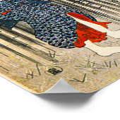 国芳3人傘ポスター ポスター (角)