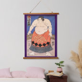 国芳 画 ちゃんこ力士 吊り下げ型タペストリー (寝室)