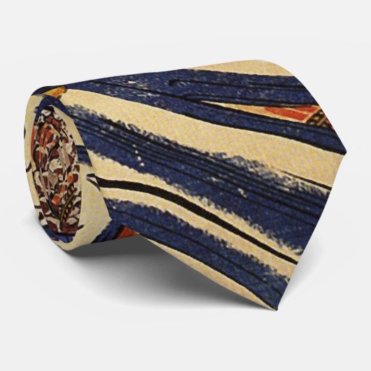 国芳-花上弾正の城攻め ネクタイ (ロール)