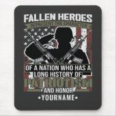 国落ちたのキャラクターを代表するヒーロー マウスパッド (正面)