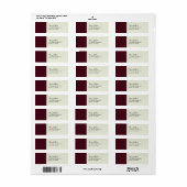 国行差出人住所ラベル ラベル (フルシート)