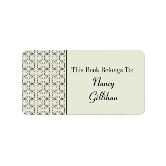 国行蔵書票ラベル ラベル (正面)