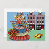 国装のオランダガール ポストカード (正面/裏面)