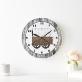 国西部のカバー付きワゴン壁時計 ラージ壁時計 (ホーム)