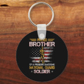 国誇りを持った衛兵士同志退役軍人D キーホルダー (正面)