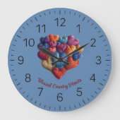 国賛美ハート ラージ壁時計 (正面)