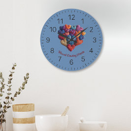 国賛美ハート ラージ壁時計