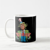 国走と世界のトランプおもしろいだ コーヒーマグカップ (左)