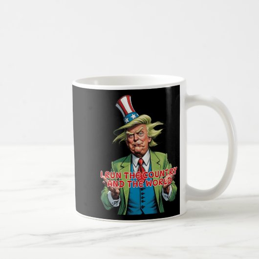 国走と世界のトランプおもしろいだ コーヒーマグカップ (右)