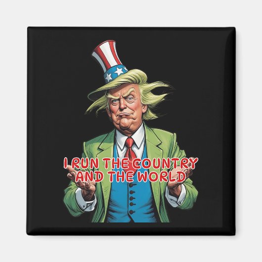 国走と世界のトランプおもしろいだ マグネット (正面)