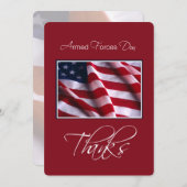 国軍名誉招待状赤旗 招待状 (正面/裏面)