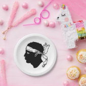 国軍紙プレートとコルシカ国旗 ペーパープレート (パーティー)