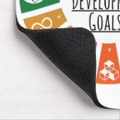 国連のSDGs開発ゴールを地球に優しリードしよう マウスパッド (コーナー)