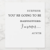 国連アクル・アンティへの妊娠生まれたばかりの発表 ワインラベル (シングルラベル)