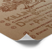 国連ジェノサイド条約：第2条（1951年） ポスター (角)