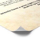 国連人権宣言1948中ポスター ポスター (角)