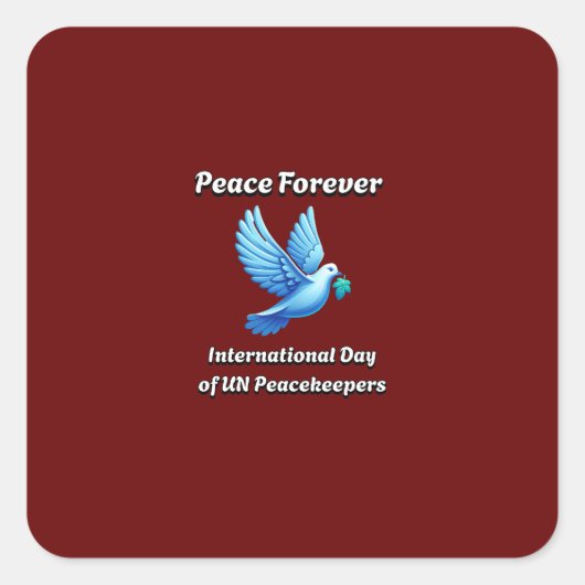 国連国際的平和維持部隊の日：5月29日 スクエアシール (正面)