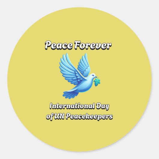 国連国際的平和維持部隊の日：5月29日 ラウンドシール (正面)