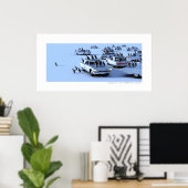 国連平光院、シノーン・リエン！ – 氷の上のT鳥 ポスター (ホームオフィス)