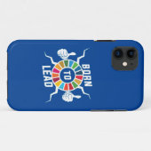 国連生まれSDGsをリードする世界ゴールがリーダーシップをリード Case-Mate iPhoneケース (裏面(横))
